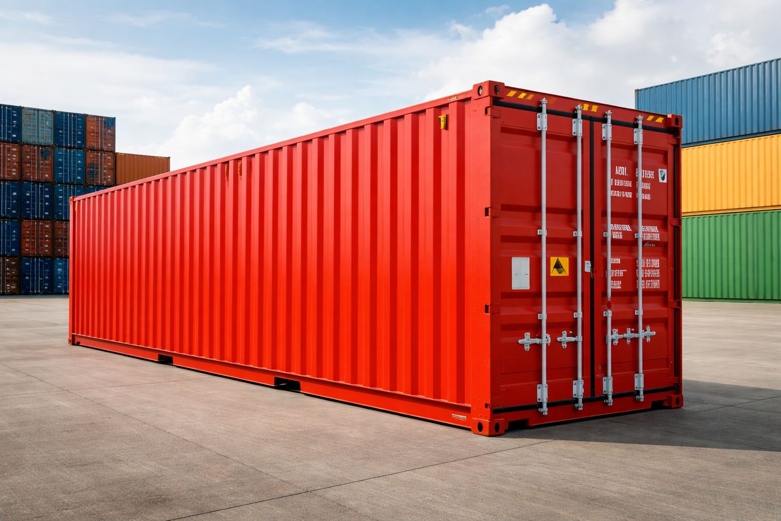 Container marítimo fechado